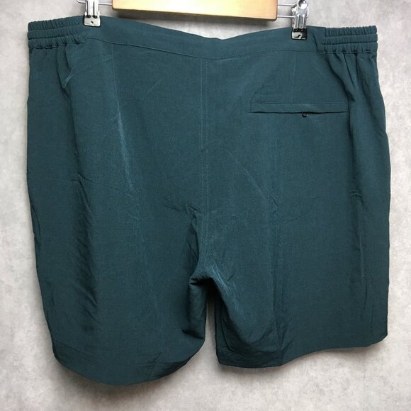 Eubi Mens Shorts size XXL Fitness Active Poly Stretch Pockets Stretch Blue Green - Picture 4 of 12